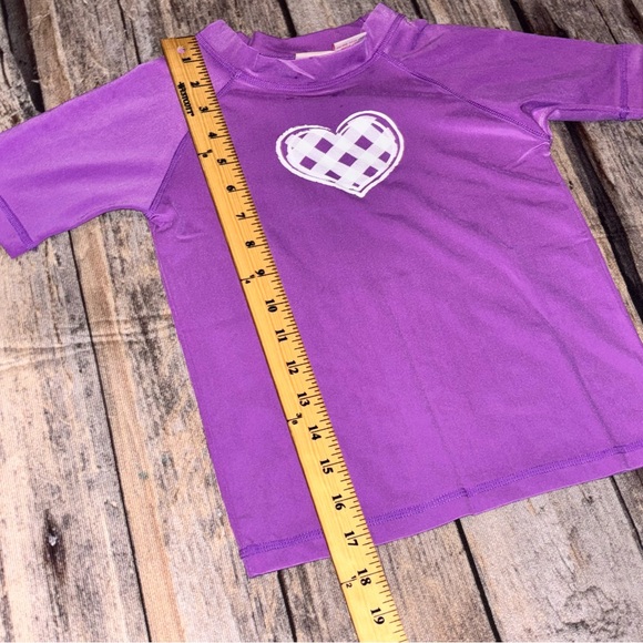 Kanu Surf Girls Rashguard Swim Top Purple Heart Size Small 8 - Picture 5 of 6